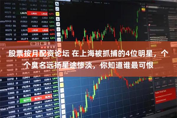 股票按月配资论坛 在上海被抓捕的4位明星，个个臭名远扬星途惨淡，你知道谁最可恨