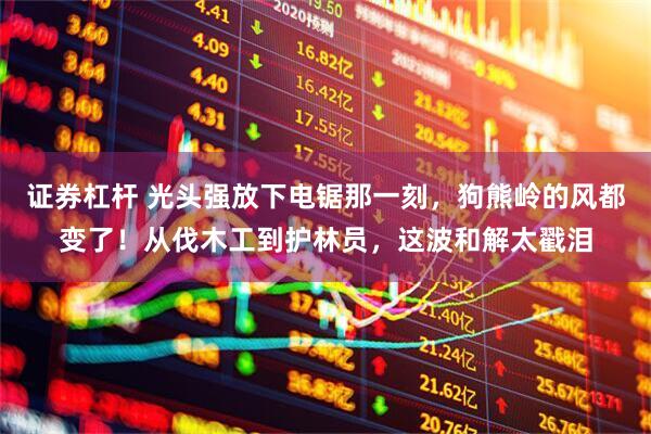 证券杠杆 光头强放下电锯那一刻，狗熊岭的风都变了！从伐木工到护林员，这波和解太戳泪